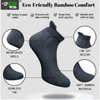 4_Pair Set Unisex Casual Bamboo Cotton Printed Ankle Length Socks (Multicolor)