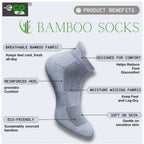 4_Pair Set Unisex Casual Bamboo Cotton Printed Ankle Length Socks (Multicolor)