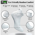 4_Pair Set Unisex Casual Bamboo Cotton Printed Ankle Length Socks (Multicolor)