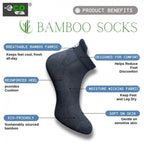 4_Pair Set Unisex Casual Bamboo Cotton Printed Ankle Length Socks (Multicolor)