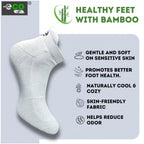 4_Pair Set Unisex Casual Bamboo Cotton Printed Ankle Length Socks (Multicolor)