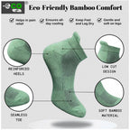 4_Pair Set Unisex Casual Bamboo Cotton Printed Ankle Length Socks (Multicolor)
