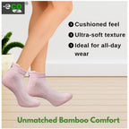 4_Pair Set Unisex Casual Bamboo Cotton Printed Ankle Length Socks (Multicolor)