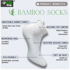 4_Pair Set Unisex Casual Bamboo Cotton Printed Ankle Length Socks (Multicolor)