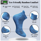 4_Pair Set Unisex Casual Bamboo Cotton Printed Ankle Length Socks (Multicolor)