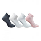 4_Pair Set Unisex Casual Bamboo Cotton Printed Ankle Length Socks (Multicolor)