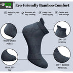 4_Pair Set Unisex Casual Bamboo Cotton Printed Ankle Length Socks (Multicolor)