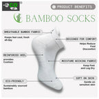 4_Pair Set Unisex Casual Bamboo Cotton Printed Ankle Length Socks (Multicolor)