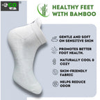4_Pair Set Unisex Casual Bamboo Cotton Printed Ankle Length Socks (Multicolor)