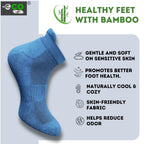 4_Pair Set Unisex Casual Bamboo Cotton Printed Ankle Length Socks (Multicolor)