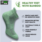 4_Pair Set Unisex Casual Bamboo Cotton Printed Ankle Length Socks (Multicolor)