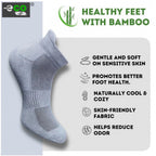 4_Pair Set Unisex Casual Bamboo Cotton Printed Ankle Length Socks (Multicolor)