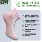 4_Pair Set Unisex Casual Bamboo Cotton Printed Ankle Length Socks (Multicolor)