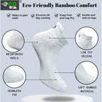4_Pair Set Unisex Casual Bamboo Cotton Printed Ankle Length Socks (Multicolor)