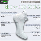 4_Pair Set Unisex Casual Bamboo Cotton Printed Ankle Length Socks (Multicolor)