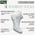 4_Pair Set Unisex Casual Bamboo Cotton Printed Ankle Length Socks (Multicolor)