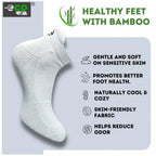 4_Pair Set Unisex Casual Bamboo Cotton Printed Ankle Length Socks (Multicolor)
