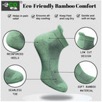 4_Pair Set Unisex Casual Bamboo Cotton Printed Ankle Length Socks (Multicolor)