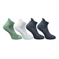4_Pair Set Unisex Casual Bamboo Cotton Printed Ankle Length Socks (Multicolor)