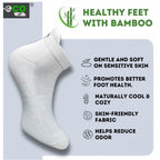 4_Pair Set Unisex Casual Bamboo Cotton Printed Ankle Length Socks (Multicolor)