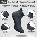 4_Pair Set Unisex Casual Bamboo Cotton Printed Ankle Length Socks (Multicolor)