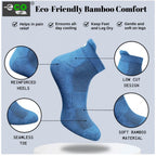4_Pair Set Unisex Casual Bamboo Cotton Printed Ankle Length Socks (Multicolor)