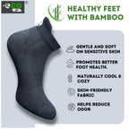 4_Pair Set Unisex Casual Bamboo Cotton Printed Ankle Length Socks (Multicolor)