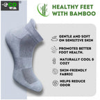 4_Pair Set Unisex Casual Bamboo Cotton Printed Ankle Length Socks (Multicolor)