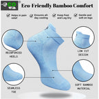 4_Pair Set Unisex Casual Bamboo Cotton Printed Ankle Length Socks (Multicolor)