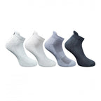 4_Pair Set Unisex Casual Bamboo Cotton Printed Ankle Length Socks (Multicolor)