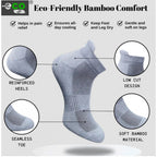 4_Pair Set Unisex Casual Bamboo Cotton Printed Ankle Length Socks (Multicolor)
