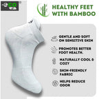 4_Pair Set Unisex Casual Bamboo Cotton Printed Ankle Length Socks (Multicolor)
