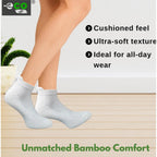 4_Pair Set Unisex Casual Bamboo Cotton Printed Ankle Length Socks (Multicolor)