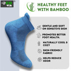 4_Pair Set Unisex Casual Bamboo Cotton Printed Ankle Length Socks (Multicolor)
