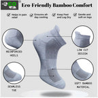4_Pair Set Unisex Casual Bamboo Cotton Printed Ankle Length Socks (Multicolor)