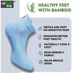 4_Pair Set Unisex Casual Bamboo Cotton Printed Ankle Length Socks (Multicolor)