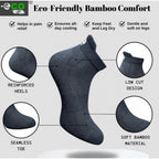 4_Pair Set Unisex Casual Bamboo Cotton Printed Ankle Length Socks (Multicolor)