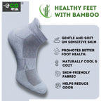 4_Pair Set Unisex Casual Bamboo Cotton Printed Ankle Length Socks (Multicolor)