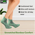4_Pair Set Unisex Casual Bamboo Cotton Printed Ankle Length Socks (Multicolor)