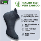 4_Pair Set Unisex Casual Bamboo Cotton Printed Ankle Length Socks (Multicolor)