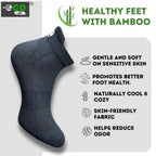 4_Pair Set Unisex Casual Bamboo Cotton Printed Ankle Length Socks (Multicolor)