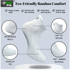 4_Pair Set Unisex Casual Bamboo Cotton Printed Ankle Length Socks (Multicolor)