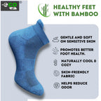 4_Pair Set Unisex Casual Bamboo Cotton Printed Ankle Length Socks (Multicolor)