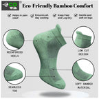 4_Pair Set Unisex Casual Bamboo Cotton Printed Ankle Length Socks (Multicolor)