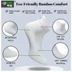 4_Pair Set Unisex Casual Bamboo Cotton Printed Ankle Length Socks (Multicolor)