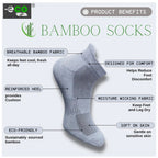 4_Pair Set Unisex Casual Bamboo Cotton Printed Ankle Length Socks (Multicolor)