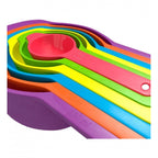 Pack of 4_Colorful Measuring Cup Spoon Set Stackable Kitchen Measuring Cups (Color: Assorted )