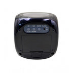 Time Display with Voice Projection And Wake-Up Alarm Clock (Color: Black)