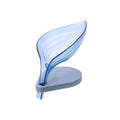 Pack Of 2_Leaf-Shaped Soap Holder – Stylish Bathroom Soap Dish (Color: Assorted )