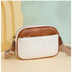 Women's PU Leather Zipper Sling Bag